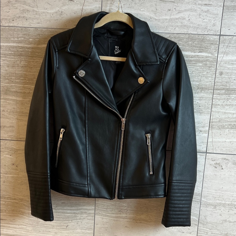 Faux leather jacket